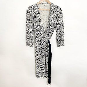 DVF Vintage Rare Diane Von Furstenberg Hearts Wrap Dress Size 4
